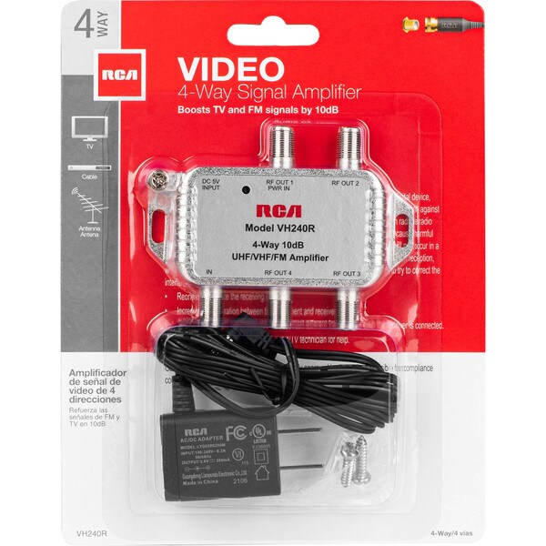 Main product image for RCA VH240R 4-Way TV Antenna Signal Amplifier 182-577